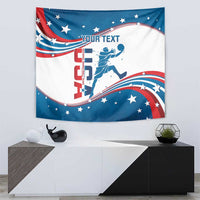 Custom USA Basketball Tapestry 2024 Go Dream Team Curve Style - Wonder Print Shop
