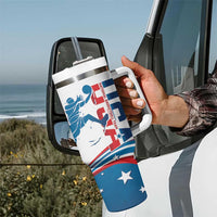 USA Basketball Tumbler With Handle 2024 Go Dream Team Curve Style - Wonder Print Shop