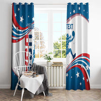 Custom USA Basketball Window Curtain 2024 Go Dream Team Curve Style - Wonder Print Shop