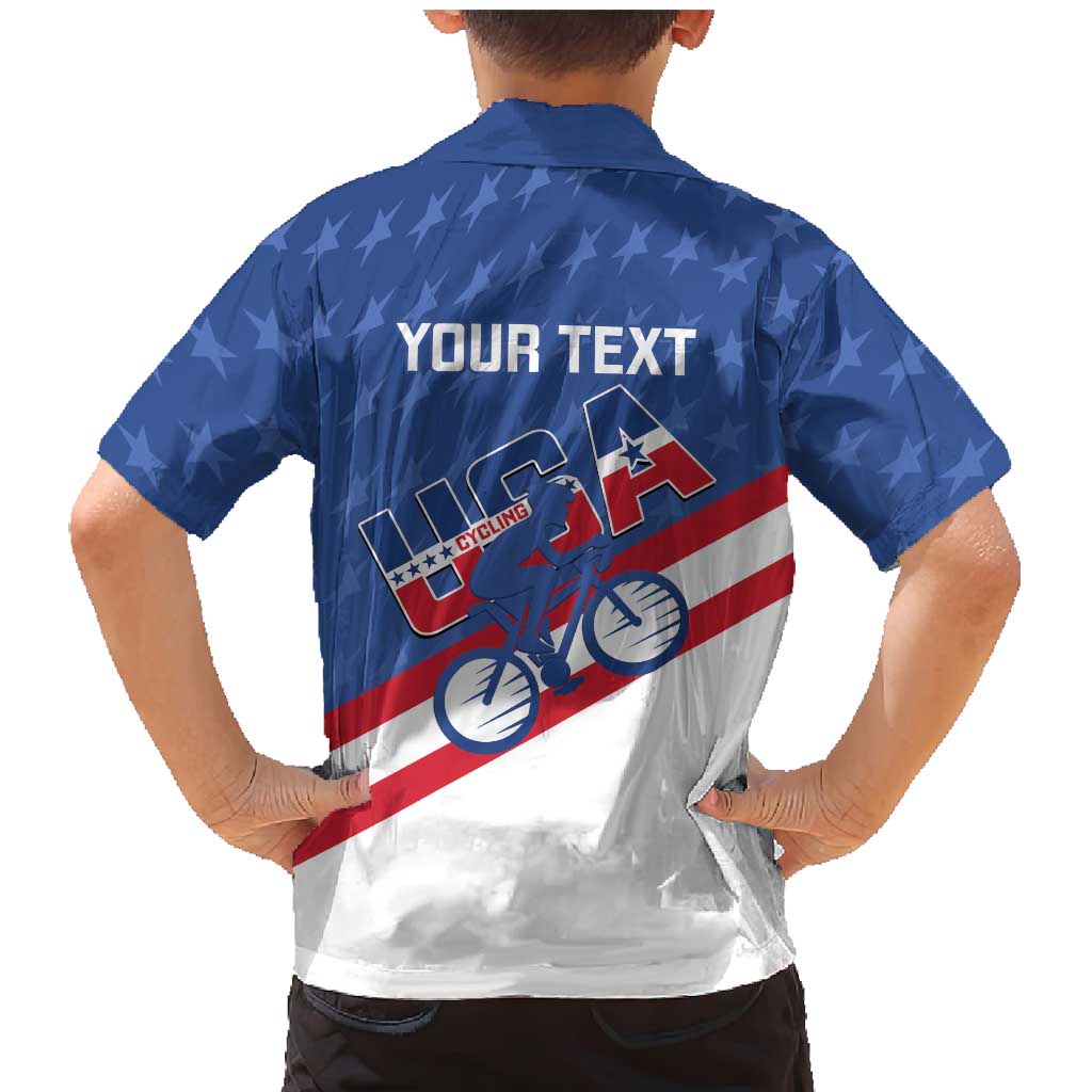 Personalized USA Cycling Family Matching Mermaid Dress and Hawaiian Shirt United States Bike Racing Lover - Wonder Print Shop