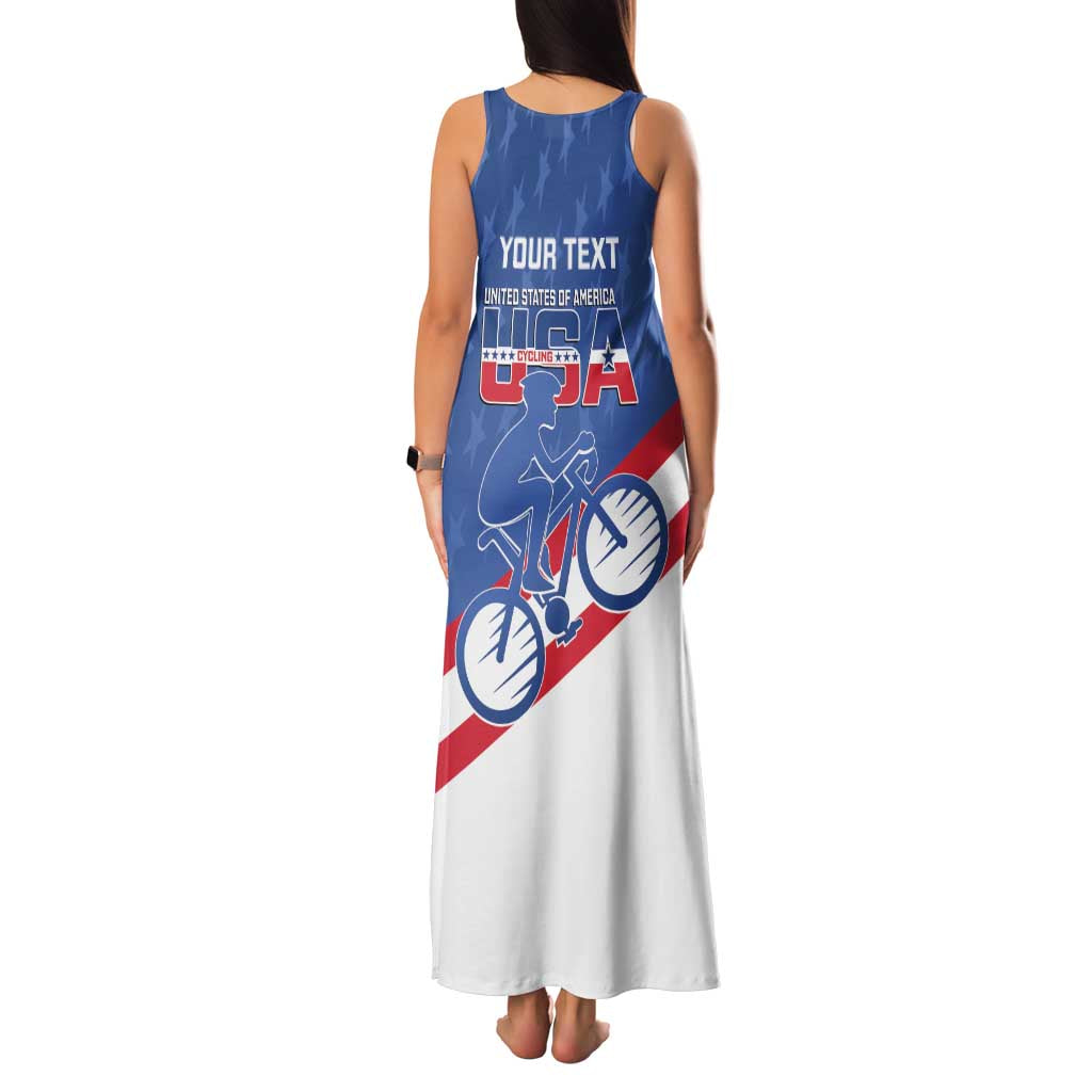 Personalized USA Cycling Family Matching Tank Maxi Dress and Hawaiian Shirt United States Bike Racing Lover - Wonder Print Shop