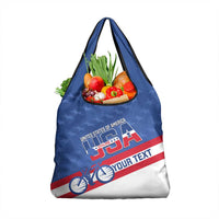 Personalized USA Cycling Grocery Bag United States Bike Racing Lover