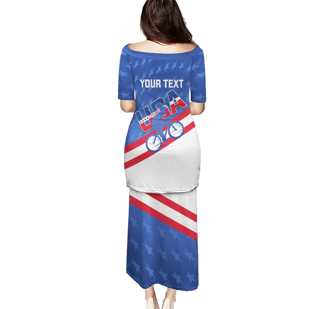 Personalized USA Cycling Puletasi United States Bike Racing Lover - Wonder Print Shop