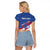 Personalized USA Cycling Raglan Cropped T Shirt United States Bike Racing Lover - Wonder Print Shop