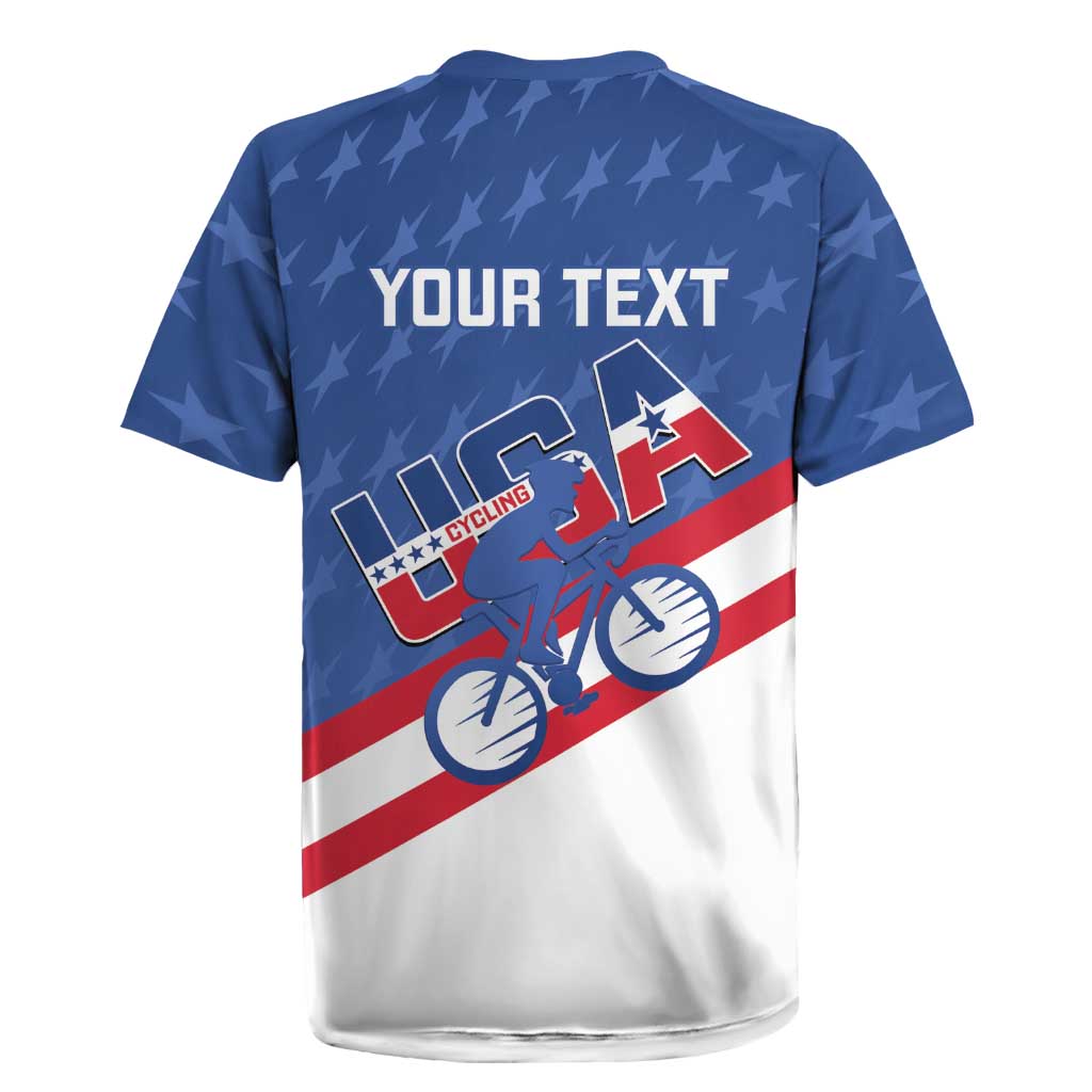 Personalized USA Cycling Rugby Jersey United States Bike Racing Lover - Wonder Print Shop