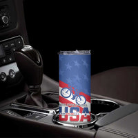 USA Cycling Skinny Tumbler United States Bike Racing Lover - Wonder Print Shop