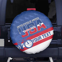 Personalized USA Cycling Spare Tire Cover United States Bike Racing Lover - Wonder Print Shop