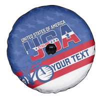 Personalized USA Cycling Spare Tire Cover United States Bike Racing Lover - Wonder Print Shop