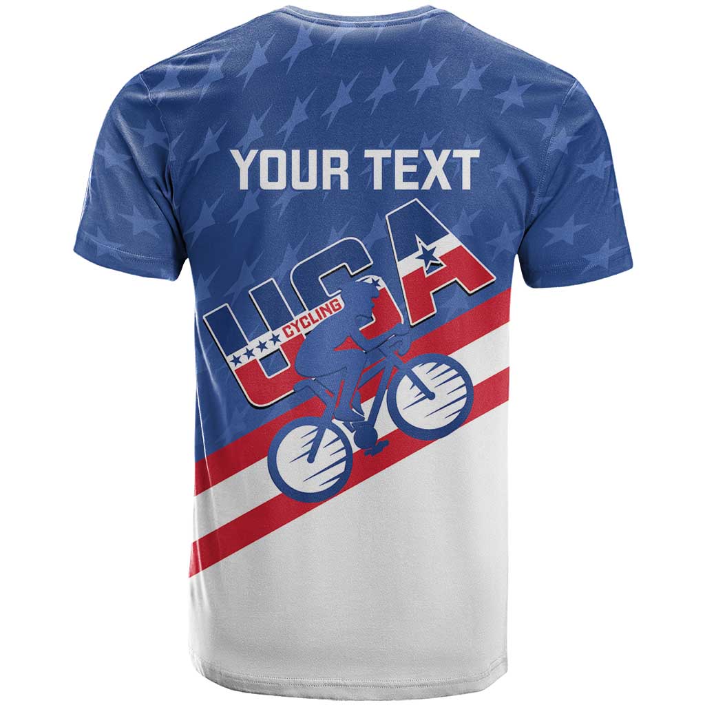Personalized USA Cycling T Shirt United States Bike Racing Lover - Wonder Print Shop