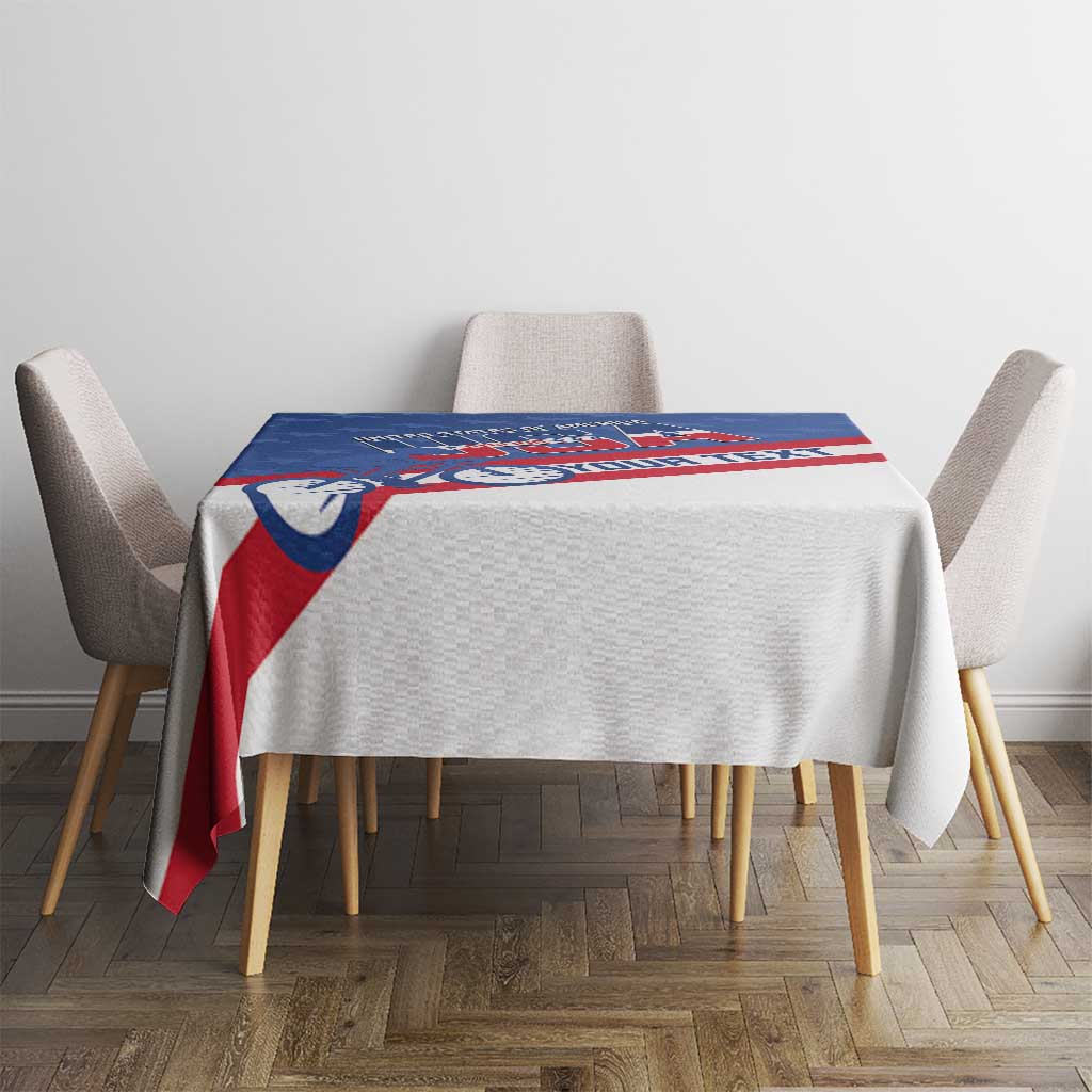 Personalized USA Cycling Tablecloth United States Bike Racing Lover - Wonder Print Shop