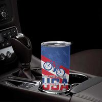 USA Cycling Tumbler Cup United States Bike Racing Lover - Wonder Print Shop