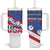 USA Cycling Tumbler With Handle United States Bike Racing Lover - Wonder Print Shop