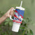 USA Cycling Tumbler With Handle United States Bike Racing Lover - Wonder Print Shop