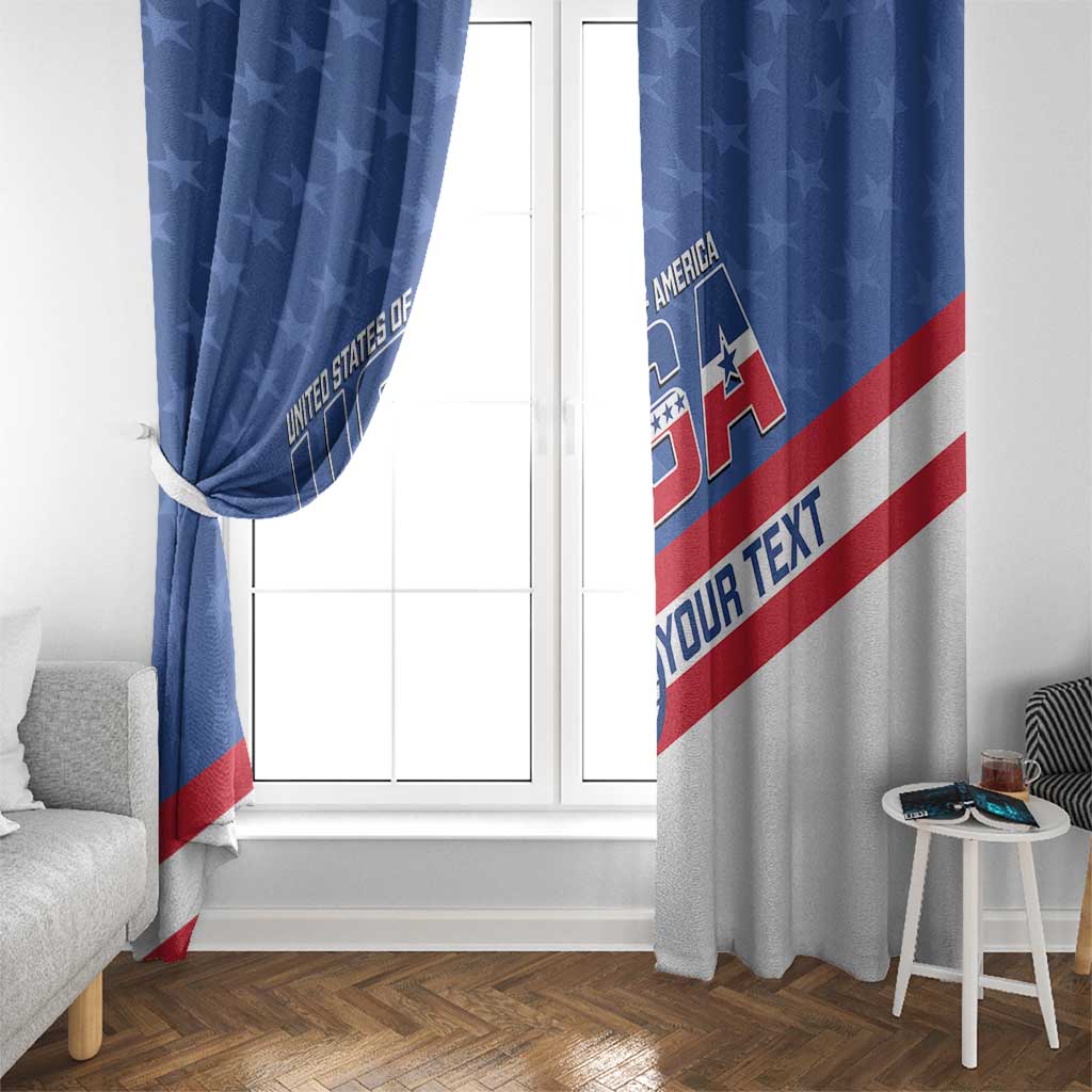 Personalized USA Cycling Window Curtain United States Bike Racing Lover - Wonder Print Shop