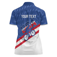 Personalized USA Cycling Women Polo Shirt United States Bike Racing Lover - Wonder Print Shop