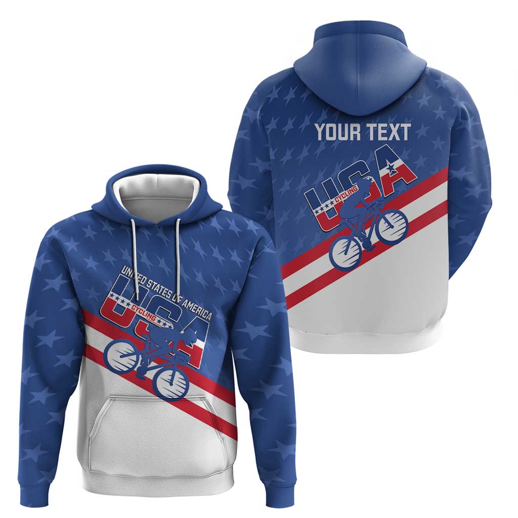 Personalized USA Cycling Zip Hoodie United States Bike Racing Lover - Wonder Print Shop