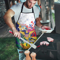 US Virgin Islands - Puerto Rico Day Apron Boricua Coqui Yellow-colored Eagle - Wonder Print Shop