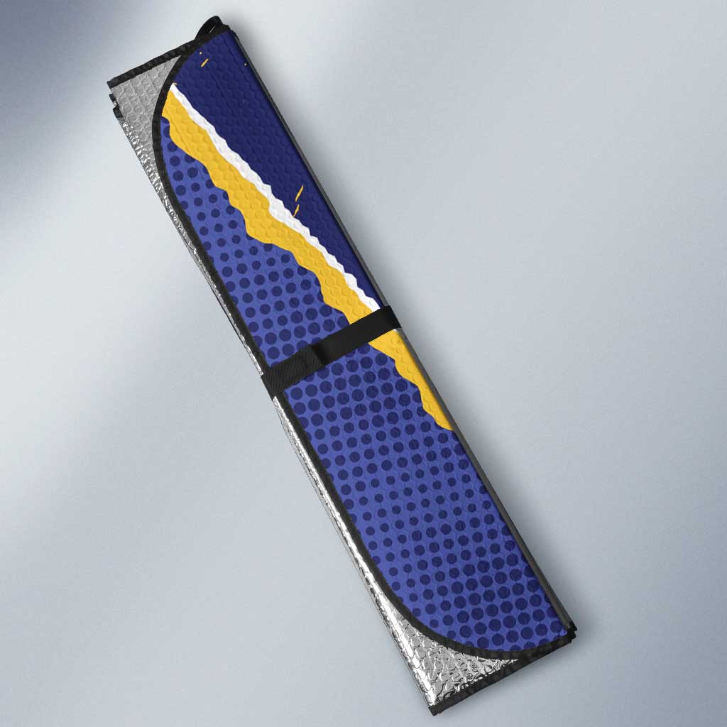 US Virgin Islands - Puerto Rico Day Auto Sun Shade Boricua Coqui Yellow-colored Eagle - Wonder Print Shop