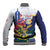 US Virgin Islands - Puerto Rico Day Baseball Jacket Boricua Coqui Yellow-colored Eagle - Wonder Print Shop