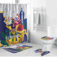 US Virgin Islands - Puerto Rico Day Bathroom Set Boricua Coqui Yellow-colored Eagle - Wonder Print Shop