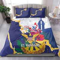 US Virgin Islands - Puerto Rico Day Bedding Set Boricua Coqui Yellow-colored Eagle - Wonder Print Shop