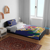 US Virgin Islands - Puerto Rico Day Bedding Set Boricua Coqui Yellow-colored Eagle - Wonder Print Shop