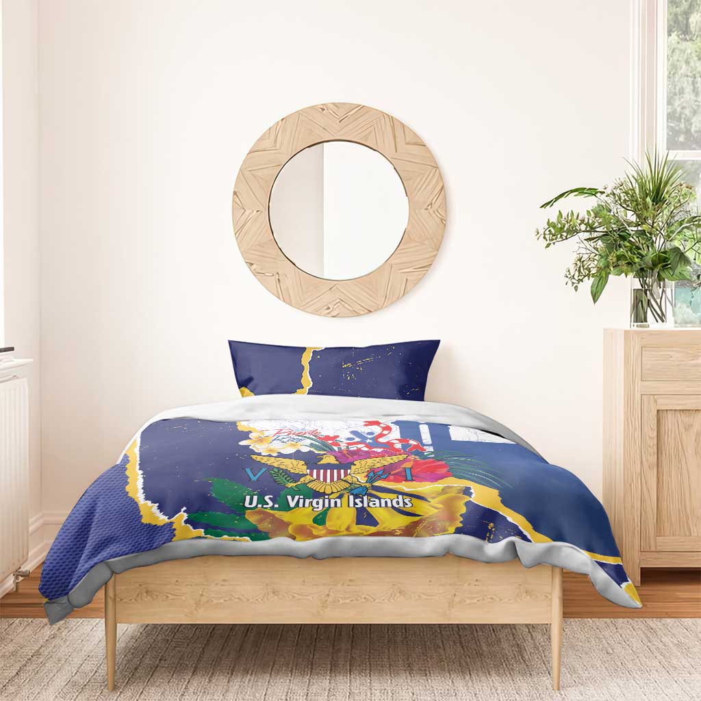 US Virgin Islands - Puerto Rico Day Bedding Set Boricua Coqui Yellow-colored Eagle - Wonder Print Shop