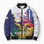 US Virgin Islands - Puerto Rico Day Bomber Puffer Jacket Boricua Coqui Yellow-colored Eagle - Wonder Print Shop