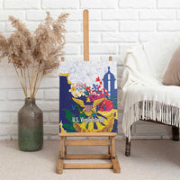 US Virgin Islands - Puerto Rico Day Canvas Wall Art Boricua Coqui Yellow-colored Eagle - Wonder Print Shop