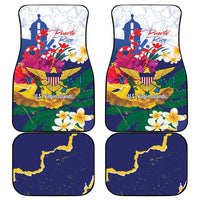 US Virgin Islands - Puerto Rico Day Car Mats Boricua Coqui Yellow-colored Eagle - Wonder Print Shop