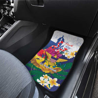 US Virgin Islands - Puerto Rico Day Car Mats Boricua Coqui Yellow-colored Eagle - Wonder Print Shop