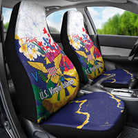 US Virgin Islands - Puerto Rico Day Car Seat Cover Boricua Coqui Yellow-colored Eagle - Wonder Print Shop