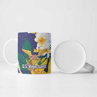US Virgin Islands - Puerto Rico Day Ceramic Mug Boricua Coqui Yellow-colored Eagle - Wonder Print Shop