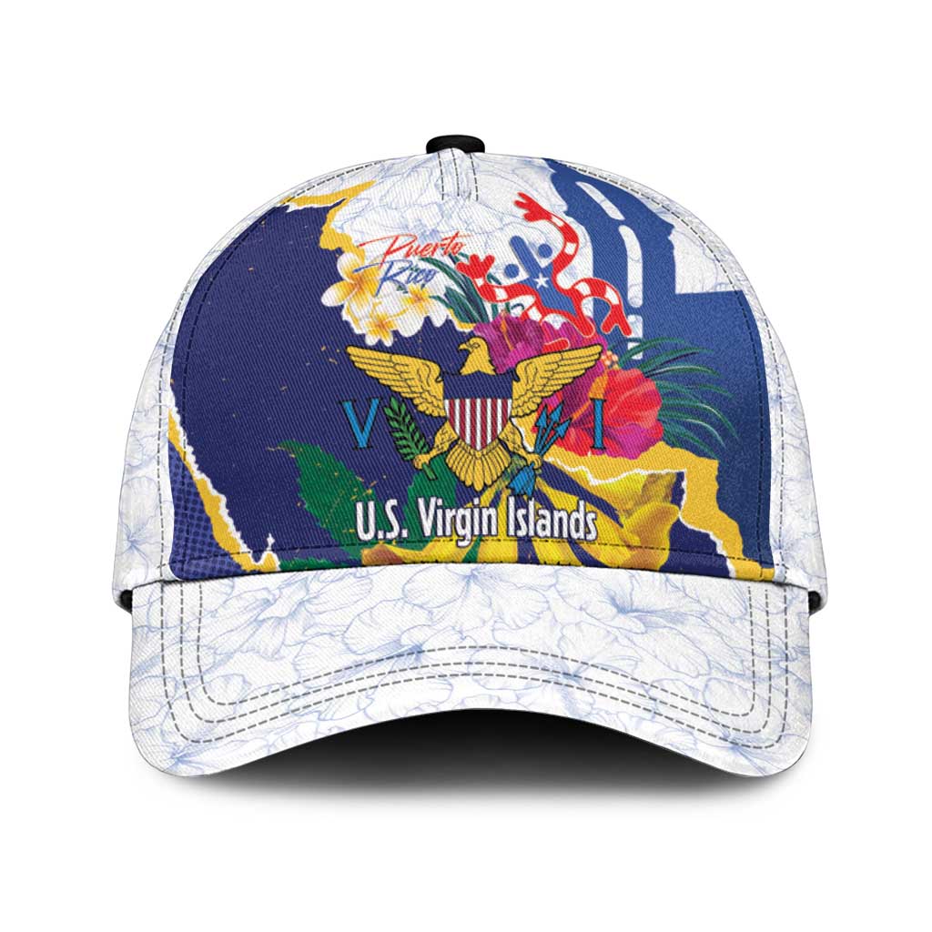 US Virgin Islands - Puerto Rico Day Classic Cap Boricua Coqui Yellow-colored Eagle - Wonder Print Shop