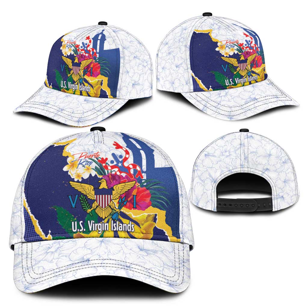 US Virgin Islands - Puerto Rico Day Classic Cap Boricua Coqui Yellow-colored Eagle - Wonder Print Shop