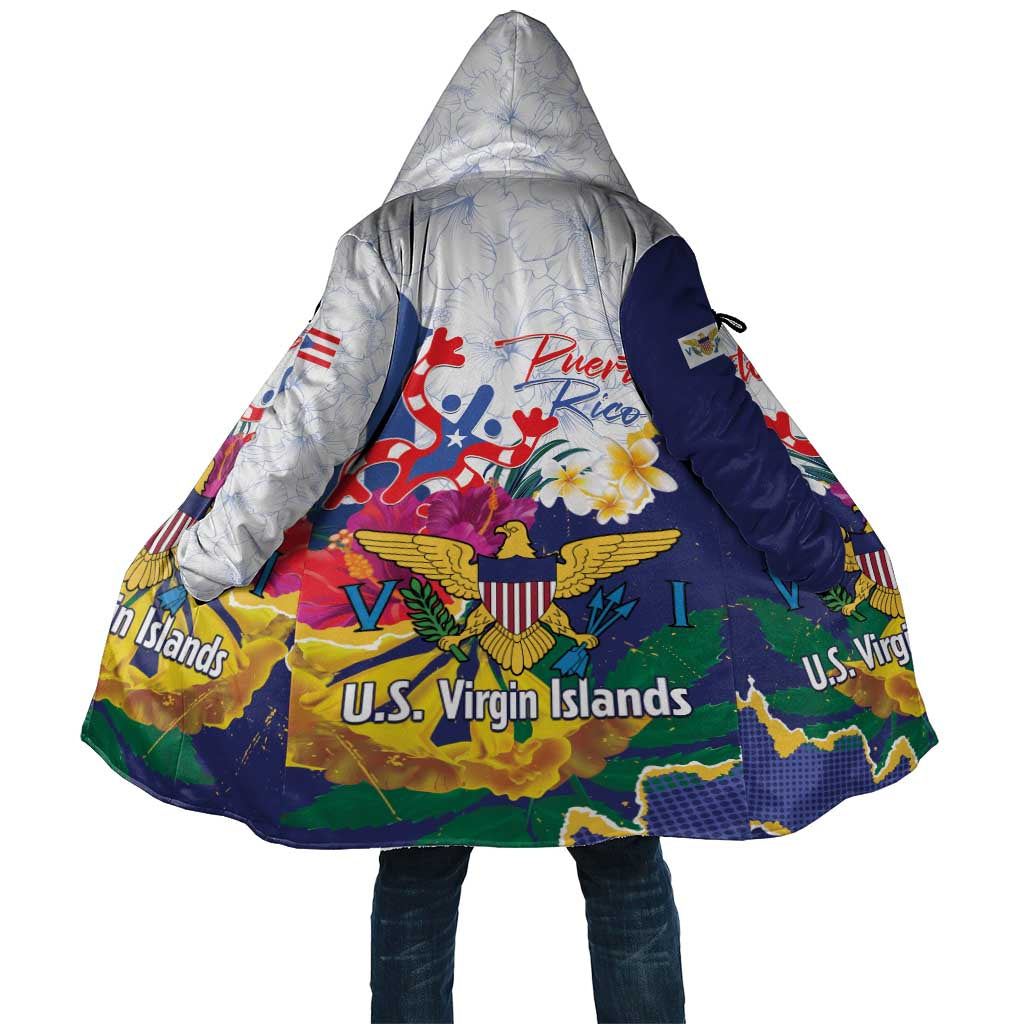 US Virgin Islands - Puerto Rico Day Cloak Boricua Coqui Yellow-colored Eagle - Wonder Print Shop