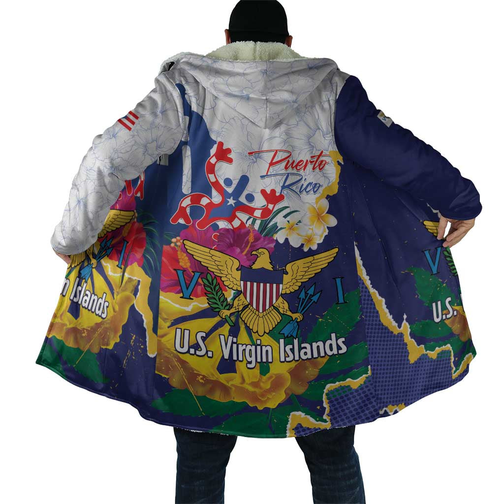 US Virgin Islands - Puerto Rico Day Cloak Boricua Coqui Yellow-colored Eagle - Wonder Print Shop