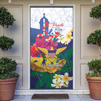 US Virgin Islands - Puerto Rico Day Door Cover Boricua Coqui Yellow-colored Eagle - Wonder Print Shop