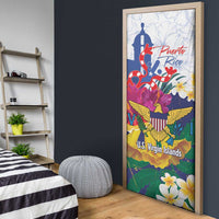 US Virgin Islands - Puerto Rico Day Door Cover Boricua Coqui Yellow-colored Eagle - Wonder Print Shop