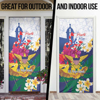 US Virgin Islands - Puerto Rico Day Door Cover Boricua Coqui Yellow-colored Eagle - Wonder Print Shop