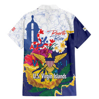 US Virgin Islands - Puerto Rico Day Family Matching Mermaid Dress and Hawaiian Shirt Boricua Coqui Yellow-colored Eagle - Wonder Print Shop