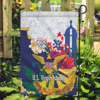 US Virgin Islands - Puerto Rico Day Garden Flag Boricua Coqui Yellow-colored Eagle - Wonder Print Shop