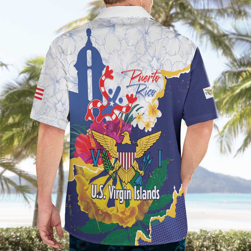 US Virgin Islands - Puerto Rico Day Hawaiian Shirt Boricua Coqui Yellow-colored Eagle - Wonder Print Shop
