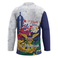 US Virgin Islands - Puerto Rico Day Hockey Jersey Boricua Coqui Yellow-colored Eagle - Wonder Print Shop