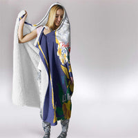 US Virgin Islands - Puerto Rico Day Hooded Blanket Boricua Coqui Yellow-colored Eagle - Wonder Print Shop