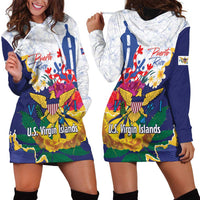 US Virgin Islands - Puerto Rico Day Hoodie Dress Boricua Coqui Yellow-colored Eagle - Wonder Print Shop