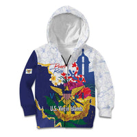 US Virgin Islands - Puerto Rico Day Kid Hoodie Boricua Coqui Yellow-colored Eagle - Wonder Print Shop