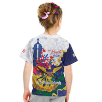 US Virgin Islands - Puerto Rico Day Kid T Shirt Boricua Coqui Yellow-colored Eagle - Wonder Print Shop