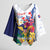 US Virgin Islands - Puerto Rico Day Kimono Sleeve Blouse Boricua Coqui Yellow-colored Eagle - Wonder Print Shop