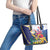 US Virgin Islands - Puerto Rico Day Leather Tote Bag Boricua Coqui Yellow-colored Eagle - Wonder Print Shop